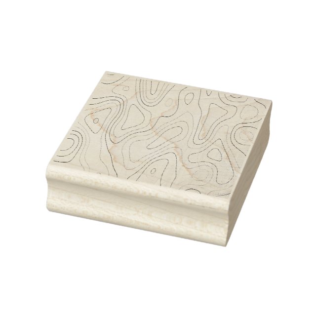 Curves Rubber Stamp (Stamp)