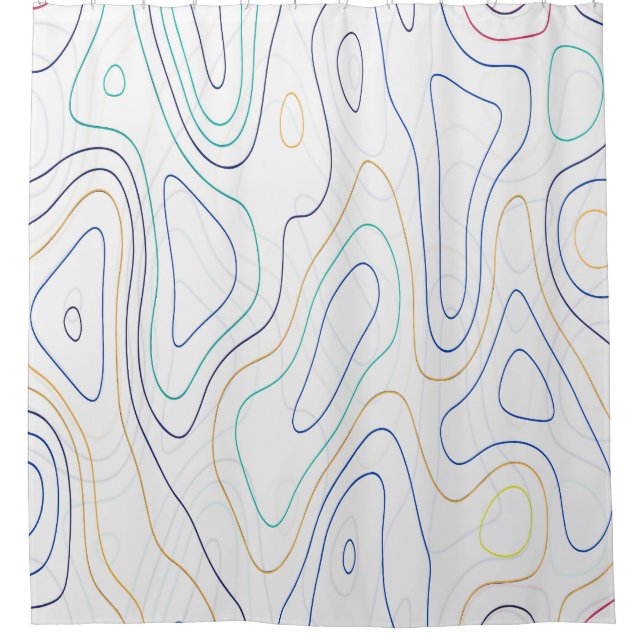 Curves Shower Curtain (Front)