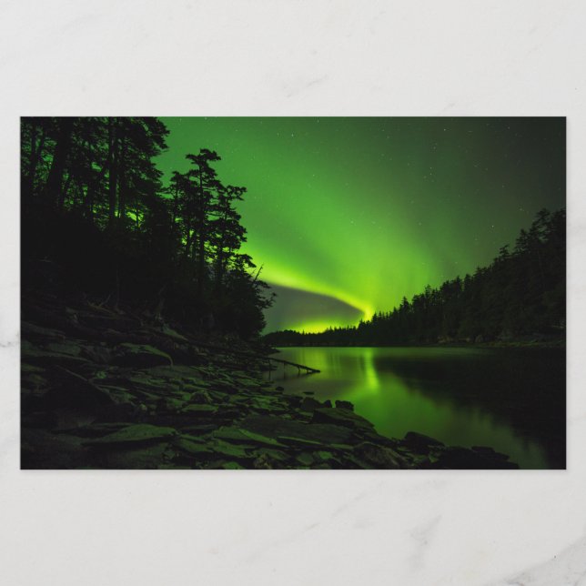 Curving Aurora Stationery (Front)