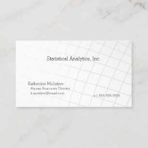 Curving graph business card