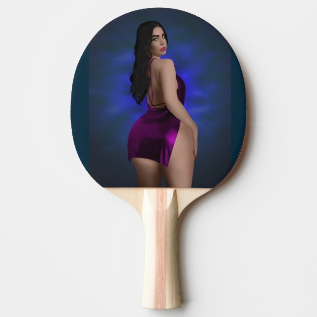 CURVY GIRL BIG BOTTOMED BEAUTY PING PONG PADDLE (Front)