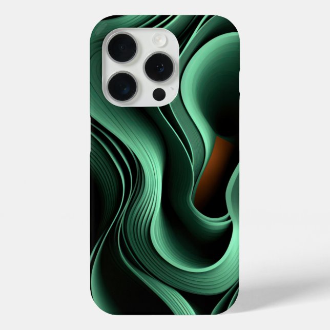 Curvy green forms Case-Mate iPhone case (Back)