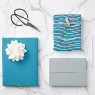 Curvy Lines  Wrapping Paper Sheet