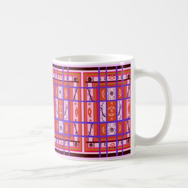 Curvy Plaid Mug (Right)