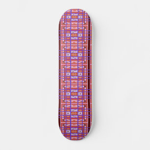 Curvy Plaid Skateboard