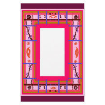 Curvy Plaid Stationery