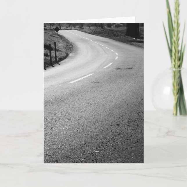 Curvy Road Greeting Card,Note Card (Front)