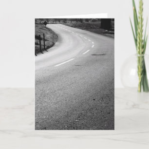Curvy Road Greeting Card,Note Card
