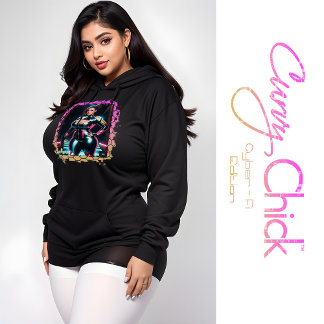 Curvy Sci-Fi Chick Hoodie