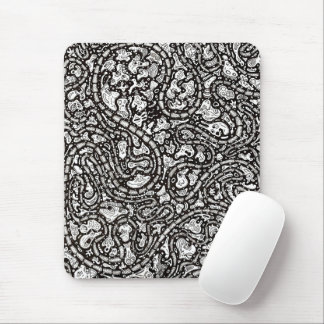 Curvy Twisty Cartoon Weird Faces Design Mouse Mat
