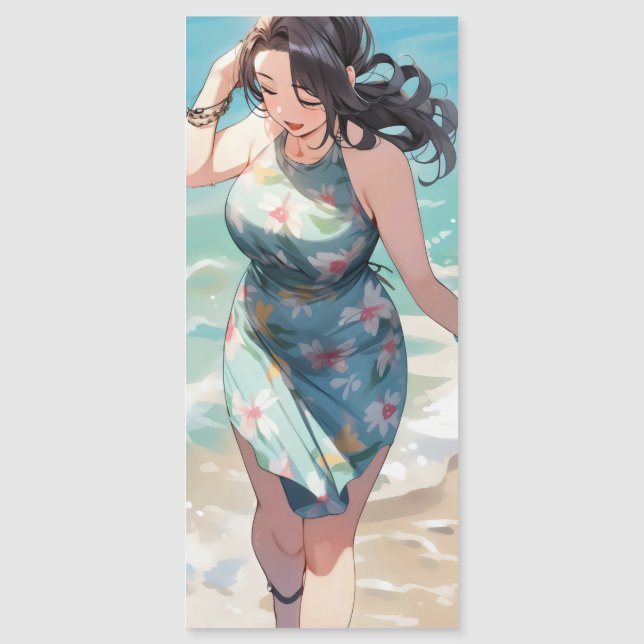 Curvy Woman on Beach (Front)