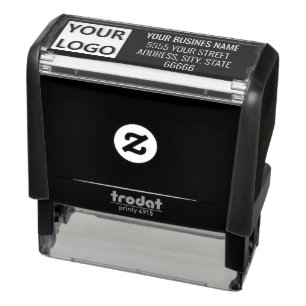 Cusatom Business Name Logo Address Colours Stamp