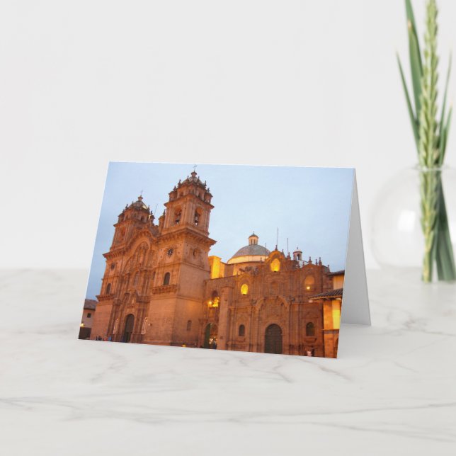 cusco church holiday card (Front)