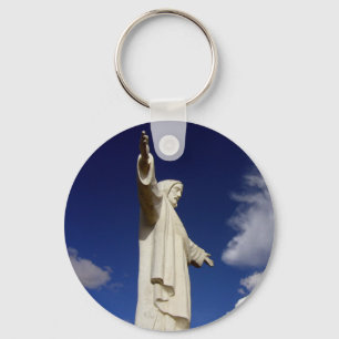 cusco jesus statue key ring