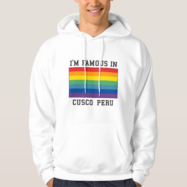 Cusco, Peru Flag Hoodie (Front)