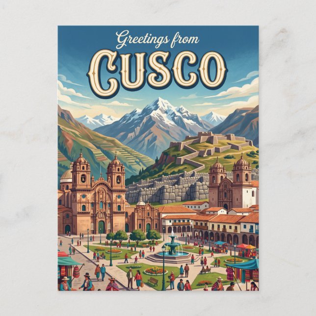 Cusco Peru Postcard (Front)