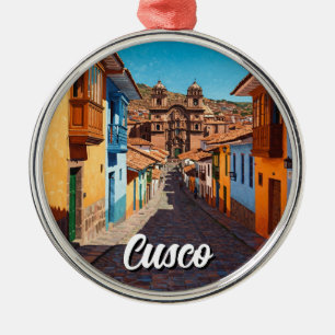 Cusco Peru Travel Metal Tree Decoration