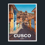 Cusco Peru Travel Postcard<br><div class="desc">Cusco, the former capital of the Inca Empire, is a mesmerising blend of ancient history, colonial charm, and vibrant Andean culture. Nestled high in the Peruvian Andes at 3, 400 metres (11, 200 feet), the city is a gateway to the legendary Machu Picchu and a UNESCO World Heritage Site. Its...</div>