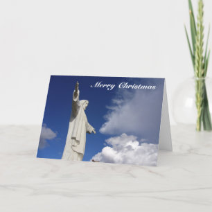 cusco xmas statue holiday card