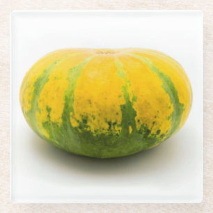 Cushaw squash glass coaster