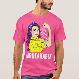 Cushing Disease Warrior Unbreakable Awareness T-Shirt
