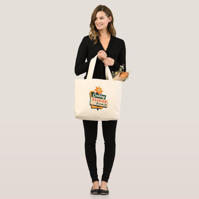 Cushing Reunion Roadside Sign Large Tote Bag (Front (Model))