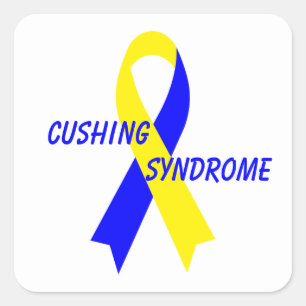 Cushing Syndrome Awareness Ribbon by Janz Square Sticker
