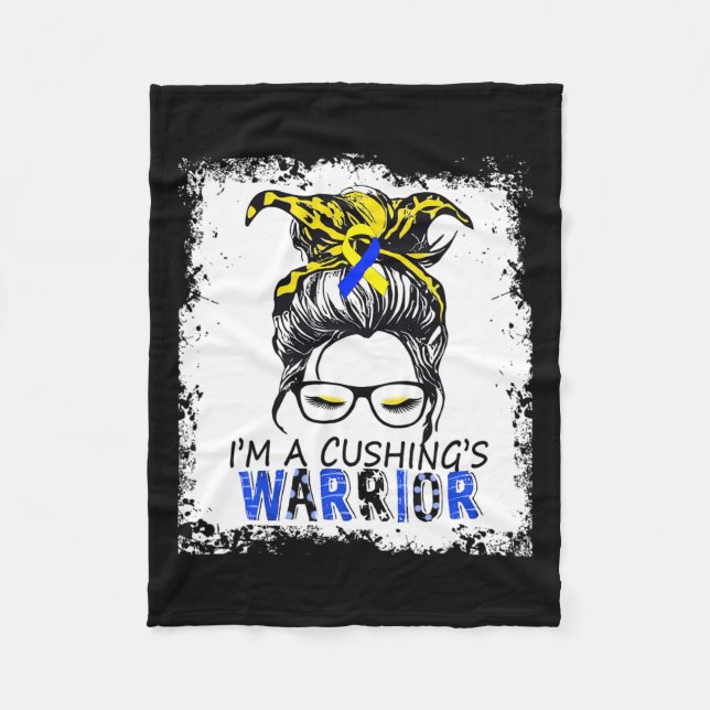 Cushing Syndrome Warrior  Fleece Blanket (Front)