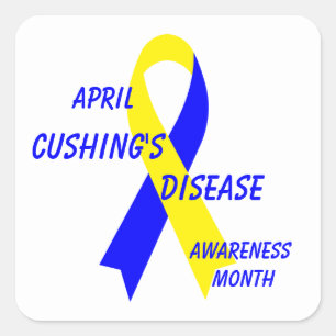 Cushing's Disease Awareness Ribbon by Janz Square Sticker