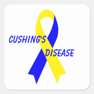 Cushing's Disease Awareness Ribbon by Janz Square Sticker