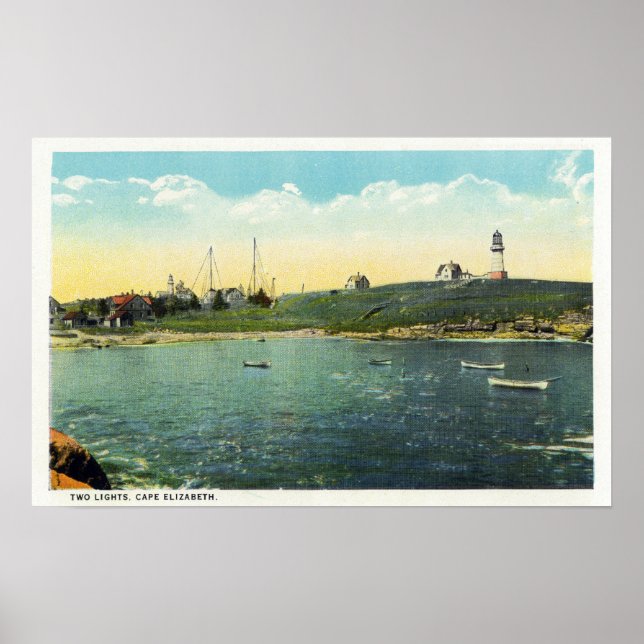 Cushing's Island View of White Head Poster (Front)