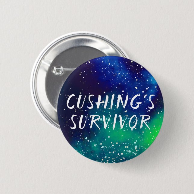 Cushing's Survivor Customisable Galaxy Identity 6 Cm Round Badge (Front & Back)