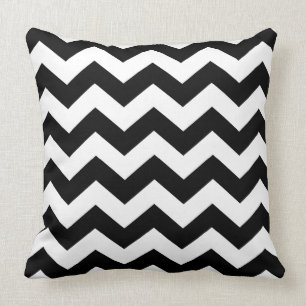 Cushion - Black & White Zigzags
