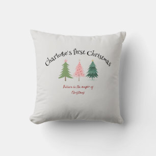 Cushion - First Christmas = customize text and pic