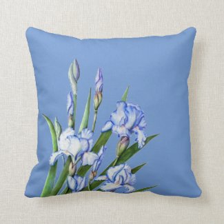 Cushion - Floral Iris Duo Design