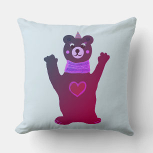 Cushion Kids Room Brown Lady bear