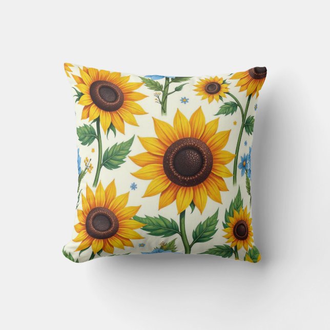 Cushion of Sunflowers (Front)