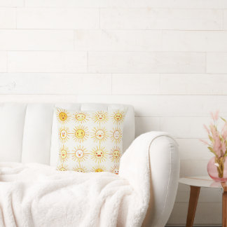 Cushion pillow with sun picture