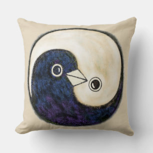 Cushion with YinYang Peace Doves