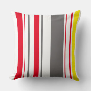Cushions - Beach Hut Stripes Red