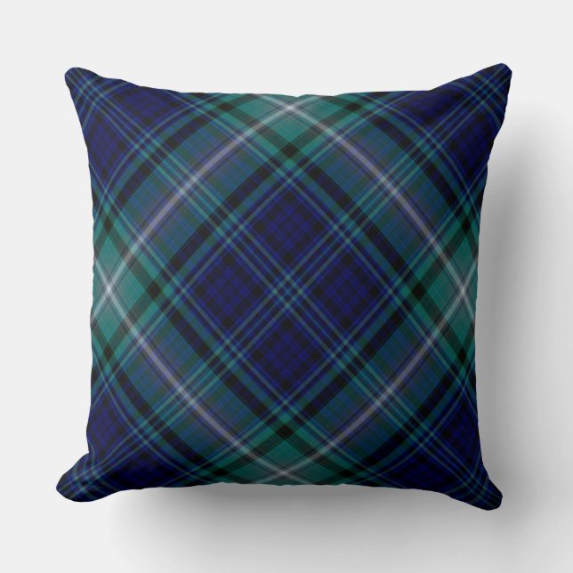 Cushions - Blue & Green Tartan (Front)