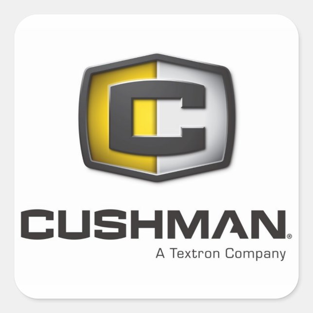 Cushman Logo decal Square Sticker (Front)