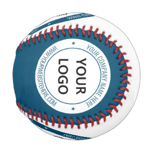 Cusom Company Logo and Text Baseball Choose Colour