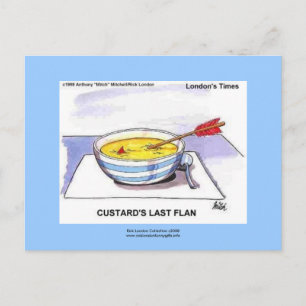 Custards Last Flan Funny Cartoon Postcards