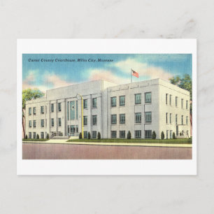 Custer County Court House in Miles City, Montana Postcard