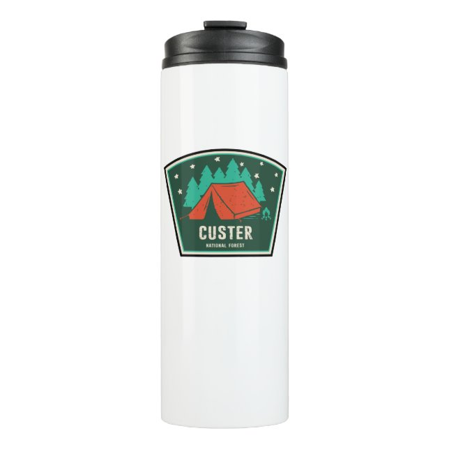 Custer National Forest Camping Thermal Tumbler (Front)