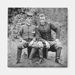 Custer & Prisoner, 1862 Magnet