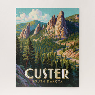 Custer South Dakota Needles Mountain Travel Jigsaw Puzzle