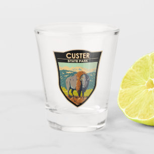 Custer State Park South Dakota American Bison Shot Glass