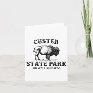 Custer State Park South Dakota American Bison Souv Card